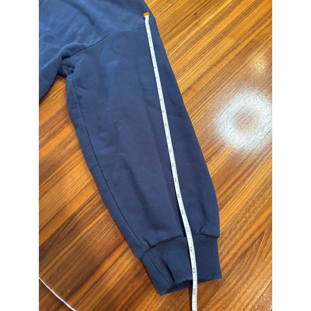 JoyLab Women’s French Terry Polo Sweatshirt – Dark Blue – Small - Picture 6 of 6